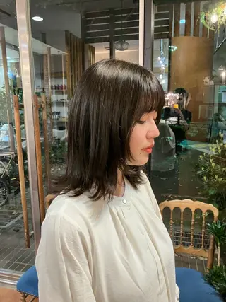 ミディアム 加藤 凌のヘアスタイル