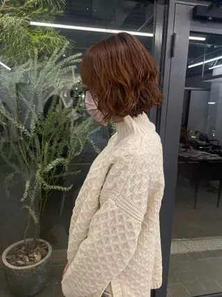 ショート パーマ レイヤーパーマ、ボブ 小須田ゆあのヘアスタイル