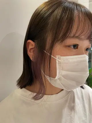 ショート カラー BLANCA　HAIR西尾所属・新納 杏奈のヘアスタイル