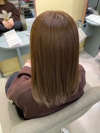 ミディアム カラー 中井 菜々香のヘアスタイル