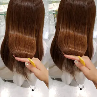 ロング EMANON名古屋所属・美谷添（ミヤゾエ） まどか大人ヘアサロンのヘアスタイル