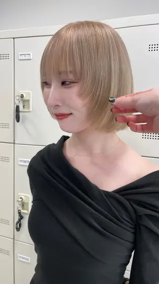 カラー Mayu/ブリーチ/ 抜け感hairのヘアスタイル