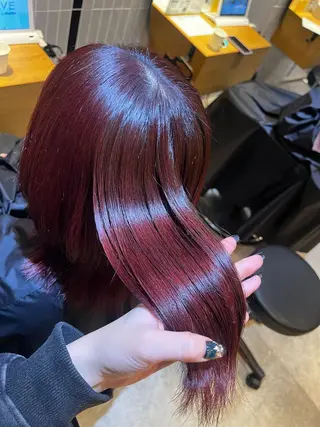 セミロング カラー ラフィスヘアードープ所属・👑髪質改善wカラー /ハイトーン/アユカのヘアスタイル