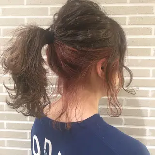 ミディアム 潟上 菜摘のヘアスタイル