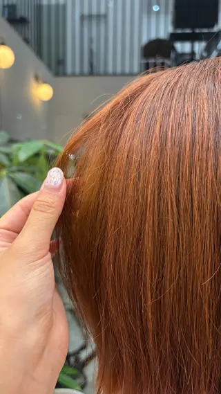 ミディアム カラー 伊藤 ゆいなのヘアスタイル