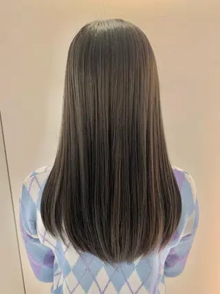 ロング カラー パーマ 縮毛矯正 髪質改善　鈴木のヘアスタイル