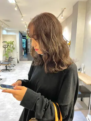 セミロング カラー salowin梅田茶屋町north所属・くがれいじ 梅田/ショート/ボブのヘアスタイル