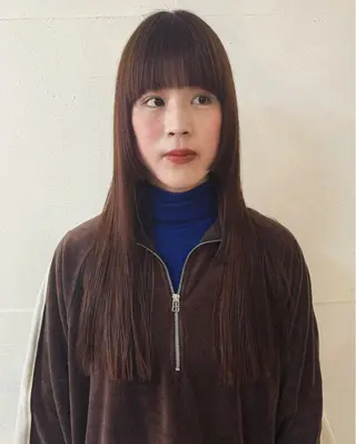 ロング riko*.+ﾟ 韓国風パーマのヘアスタイル