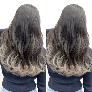 ロング カラー ブリーチ無しダブル カラー🦕まどかのヘアスタイル