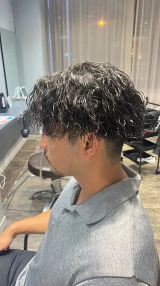 パーマ メンズ メンズサロン アソビ所属・失敗しないメンズ パーマ専門/田中公亮のヘアスタイル