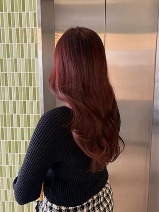 セミロング .AIRI🌼 暖色/ぱつっとぼぶのヘアスタイル