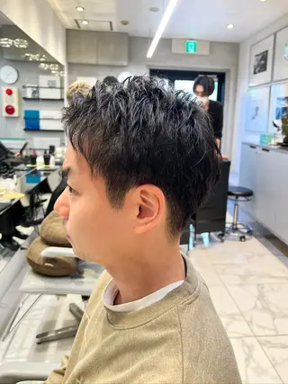 メンズ くすみカラー/メンズ /縮毛/川添桃花のヘアスタイル