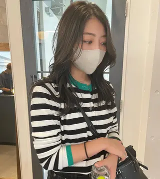 ロング カラー 原 菜帆のヘアスタイル