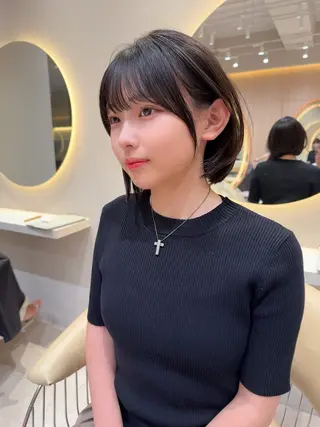 ショート カラー レイヤー✨縮毛矯正 川村利幸のヘアスタイル