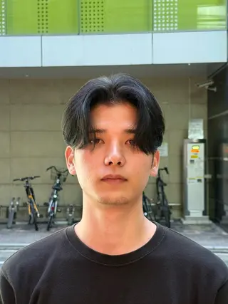 ミディアム メンズ シフト今泉所属・パーマ・カラー特化/ メンズ美容師米田幸平のヘアスタイル