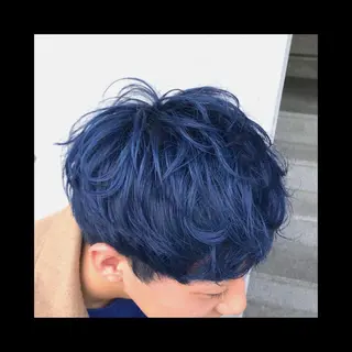 ショート カラー メンズ 及川シゲル 髪質改善講師のヘアスタイル