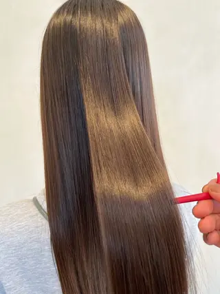 ロング パーマ 艶髪ブリーチ/レイヤ ー/竹本幸希のヘアスタイル