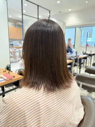 ミディアム 髪質改善カラー ゆづきのヘアスタイル