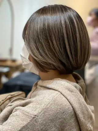 ミディアム カラー 巻ける縮毛矯正✨ 木下晴一朗✨のヘアスタイル