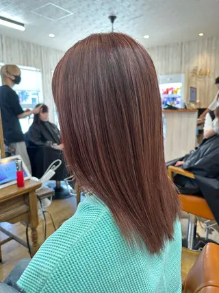 ミディアム カラー 荻野 翔太朗のヘアスタイル