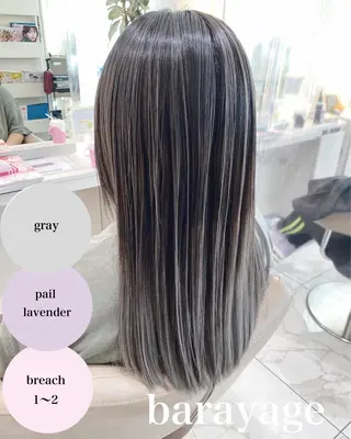 セミロング カラー 山崎俊輔/髪質改善 /バレイヤージュのヘアスタイル