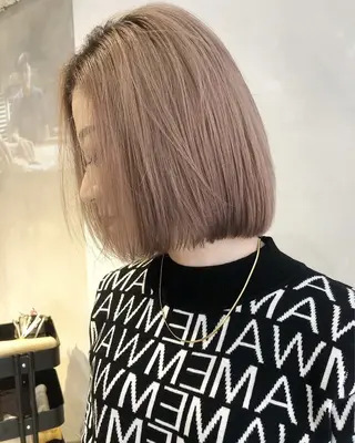 ショート カラー MEGU💓艶髪 レイヤー💓韓国風のヘアスタイル