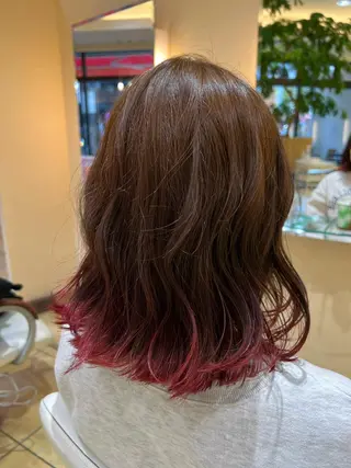 ミディアム カラー 天野 直美のヘアスタイル