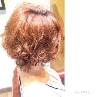 ミディアム パーマ Ly   hair（リーヘア）所属・Lyhair🦊🎀 AKIのヘアスタイル