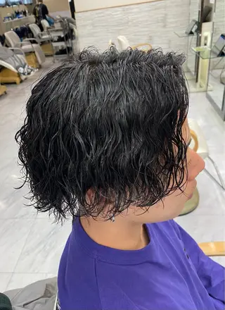 パーマ メンズ 🌴パーマオタク🌴 長谷川　諒佑🌈のヘアスタイル