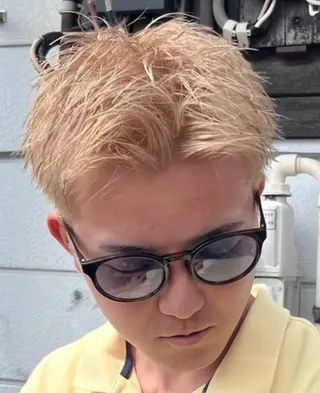 ショート カラー メンズ メンズパーマ特化💈 髙木颯太💈のヘアスタイル