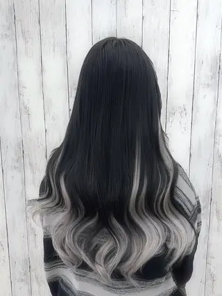 ロング カラー ヘアアレンジ エクステ専門店 Vのヘアスタイル