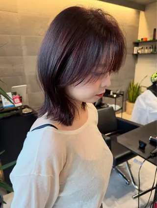 ミディアム カラー カラーモデル募集♥️ 玲奈のヘアスタイル