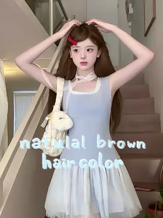 カラー 韓国透明感color 🤍sawako🏹のヘアスタイル