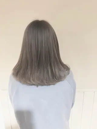 ミディアム カラー 湯田実津希🤎 ﾐﾙｸﾃｨ専門のヘアスタイル