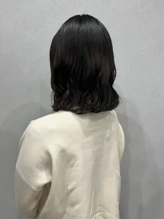 ミディアム パーマ ロングパーマ木村 ボブパーマのヘアスタイル