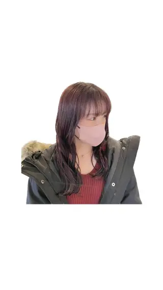 セミロング カラー ナチュラル＆ラフヘア 松尾 凌のヘアスタイル