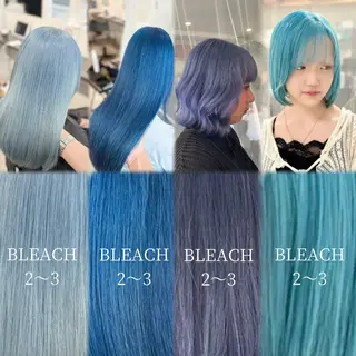 ロング カラー GaKu/ハイトーン /ブリーチ/ブロンドのヘアスタイル