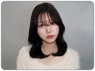 ミディアム 韓国風レイヤー🎀 北千住 aoiのヘアスタイル