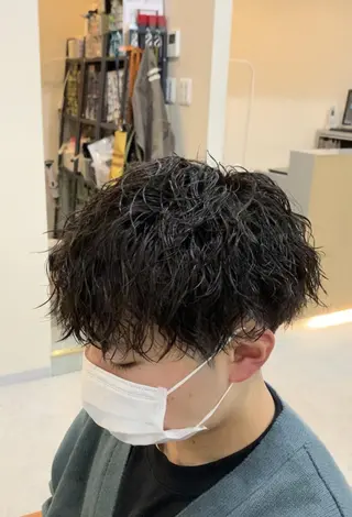 ショート パーマ メンズ クセを最大限に活かす メンズパーマ奈良大祐のヘアスタイル