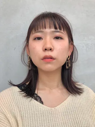 ミディアム 野中 圭秋のヘアスタイル