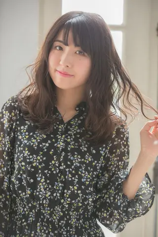 セミロング パーマ 💎✨艶髪美髪✨💎 Alushe心斎橋店のヘアスタイル