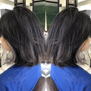 ミディアム カラー シールエクステ⭐️ オオミタクヤのヘアスタイル