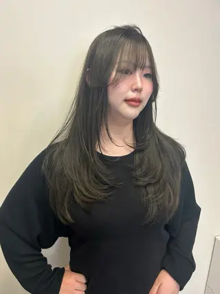 ロング カラー YUI 武庫之荘美容室のヘアスタイル