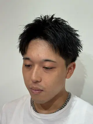 ショート メンズ 【店長】メンズ職人 短髪　ハイトーン🔥のヘアスタイル