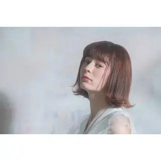 カラー ブリーチしない暖色 カラー🥀杉 優菜のヘアスタイル