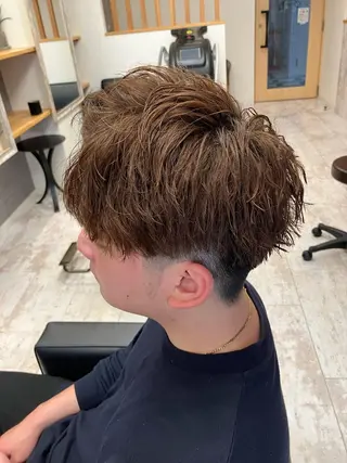 パーマ メンズ メンズ特化/パーマ/ フェードWATARUのヘアスタイル