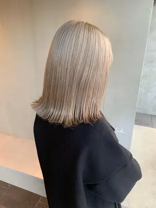 ミディアム カラー ブリーチ/アレンジ 天満/chihiroのヘアスタイル