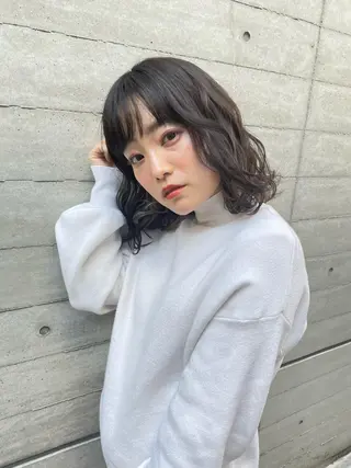 ミディアム カラー ツヤ美髪💐 髪質改善/高山愛来のヘアスタイル