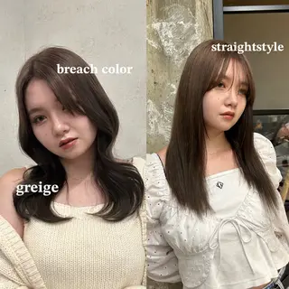 カラー グレージュ┆うる艶 ┆ゆうはのヘアスタイル