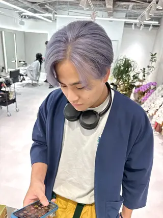 ショート カラー パーマ ヘアアレンジ メンズ キッズ 🌟代表 Yuito🌟のヘアスタイル